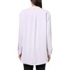 imageZac ampamp Rachel Womens 34 Cuff Sleeve Button Down Top with Ribbed Knit Inserts for a Comfortable FitPink Icing