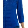 imageZac ampamp Rachel Womens 34 Cuff Sleeve Button Down Top with Ribbed Knit Inserts for a Comfortable FitSurf the Web