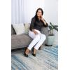 imageZac ampamp Rachel Womens Petite Millennium Fabric PullOn Slim Leg Pant Surf The Web 14PS