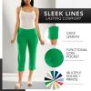 imageZac ampamp Rachel Womens Pullon Slim Leg Crop PantBright Green