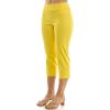 imageZac ampamp Rachel Womens Pullon Slim Leg Crop PantHabanero Gold