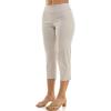 imageZac ampamp Rachel Womens Pullon Slim Leg Crop PantHeathered Cream