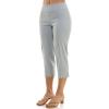 imageZac ampamp Rachel Womens Pullon Slim Leg Crop PantHeathered Smoke