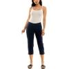 imageZac ampamp Rachel Womens Pullon Slim Leg Crop PantNavy Blazer