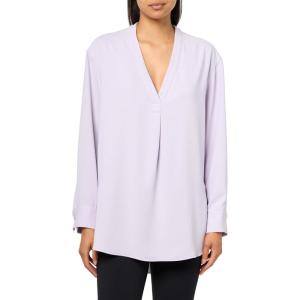 imageZac ampamp Rachel Womens 34 Cuff Sleeve Button Down Top with Ribbed Knit Inserts for a Comfortable FitPink Icing