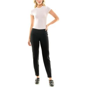 imageZac ampamp Rachel Womens Petite Millennium Fabric PullOn Slim Leg Pant Black 10PS