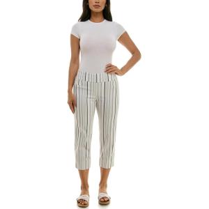 imageZac ampamp Rachel Womens Pullon Slim Leg Crop PantIvoryNavy