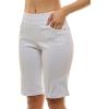 imageZac ampamp Rachel Womens Millenium Bermuda Length Short with Functional Pocket and CuffOptic White