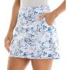 imageZac ampamp Rachel Womens New Millennium Printed Pullon SkortBright White Blue Multi