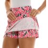 imageZac ampamp Rachel Womens New Millennium Printed Pullon SkortRouge RedCoconutBlack