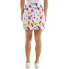 imageZac ampamp Rachel Womens New Millennium Printed Pullon SkortWhiteBeetrootHabanero