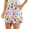 imageZac ampamp Rachel Womens New Millennium Printed Pullon SkortWhiteBeetrootHabanero