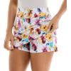 imageZac ampamp Rachel Womens New Millennium Printed Pullon SkortWhiteBeetrootHabanero