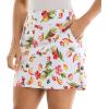 imageZac ampamp Rachel Womens New Millennium Printed Pullon SkortWhiteBright Rose Multi