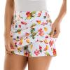 imageZac ampamp Rachel Womens New Millennium Printed Pullon SkortWhiteBright Rose Multi