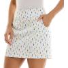 imageZac ampamp Rachel Womens New Millennium Printed Pullon SkortWhiteHabaneroGreen