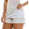 imageZac ampamp Rachel Womens New Millennium Printed Pullon SkortWhiteHabaneroGreen
