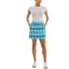 imageZac ampamp Rachel Womens New Millennium Printed Pullon SkortWhiteNavyTurqoise