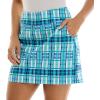 imageZac ampamp Rachel Womens New Millennium Printed Pullon SkortWhiteNavyTurqoise