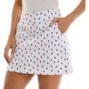 imageZac ampamp Rachel Womens New Millennium Printed Pullon SkortWhitePoppy Red