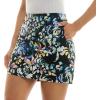 imageZac ampamp Rachel Womens New Millennium Solid Pullon SkortBlack Multi Rose