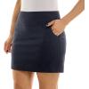 imageZac ampamp Rachel Womens New Millennium Solid Pullon SkortHeathered Navy