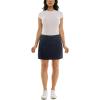 imageZac ampamp Rachel Womens New Millennium Solid Pullon SkortHeathered Navy