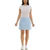 imageZac ampamp Rachel Womens New Millennium Solid Pullon SkortHeathered Riviera