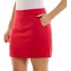 imageZac ampamp Rachel Womens New Millennium Solid Pullon SkortLipstick Red