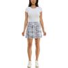 imageZac ampamp Rachel Womens New Millennium Solid Pullon SkortWhiteBlack Beauty