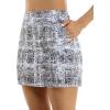 imageZac ampamp Rachel Womens New Millennium Solid Pullon SkortWhiteBlack Beauty