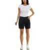 imageZac ampamp Rachel Womens Pull on Millennium Shorts WFront PocketsBlackWhite