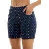 imageZac ampamp Rachel Womens Pull on Millennium Shorts WFront PocketsNavy Multi Dot