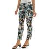 imageZac ampamp Rachel Womens Pullon Ankle Length Pants with Millennium FabricBlack Multi Rose