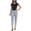 imageZac ampamp Rachel Womens Pullon Ankle Length Pants with Millennium FabricBlueWhite