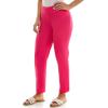 imageZac ampamp Rachel Womens Pullon Ankle Length Pants with Millennium FabricBright Rose