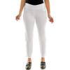 imageZac ampamp Rachel Womens Pullon Ankle Length Pants with Millennium FabricOptic White