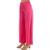 imageZac ampamp Rachel Womens Wide Leg Pull on Dty Knit Pant with Elastic Waist and Self Adjustable Tie BeltFuchsia Bloom