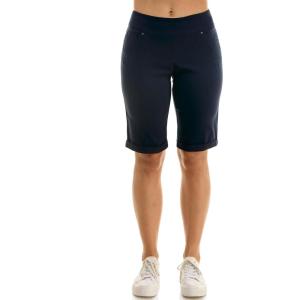 imageZac ampamp Rachel Womens Millenium Bermuda Length Short with Functional Pocket and CuffNavy Blazer