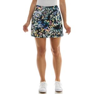 imageZac ampamp Rachel Womens New Millennium Solid Pullon SkortBlack Multi Rose