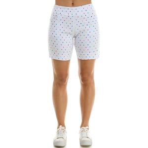 imageZac ampamp Rachel Womens Pull on Millennium Shorts WFront PocketsWhite Multi Dot