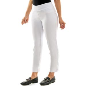imageZac ampamp Rachel Womens Pullon Ankle Length Pants with Millennium FabricOptic White