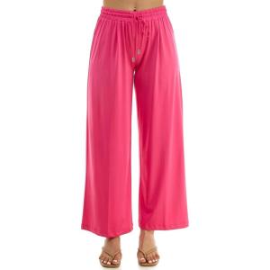 imageZac ampamp Rachel Womens Wide Leg Pull on Dty Knit Pant with Elastic Waist and Self Adjustable Tie BeltFuchsia Bloom