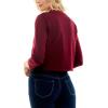 imageZac ampamp Rachel Womens 34 Sleeve Open Faced Shrug with Tiered Scallop DetailsBordeaux