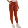 imageZac ampamp Rachel Womens Brushed Dty Cargo Jogger with Functional Pockets and Tie WaistbandArabian Spice