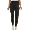 imageZac ampamp Rachel Womens Brushed Dty Cargo Jogger with Functional Pockets and Tie WaistbandBlack