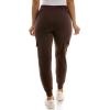 imageZac ampamp Rachel Womens Brushed Dty Cargo Jogger with Functional Pockets and Tie WaistbandEspresso