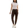 imageZac ampamp Rachel Womens Brushed Dty Cargo Jogger with Functional Pockets and Tie WaistbandEspresso