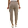 imageZac ampamp Rachel Womens Brushed Dty Cargo Jogger with Functional Pockets and Tie WaistbandMushroom