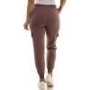 imageZac ampamp Rachel Womens Brushed Dty Cargo Jogger with Functional Pockets and Tie WaistbandPeppercorn
